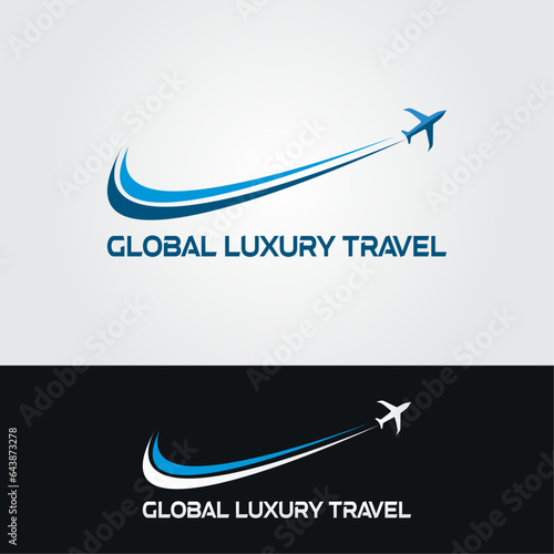 Global Luxury Travel business logo design
