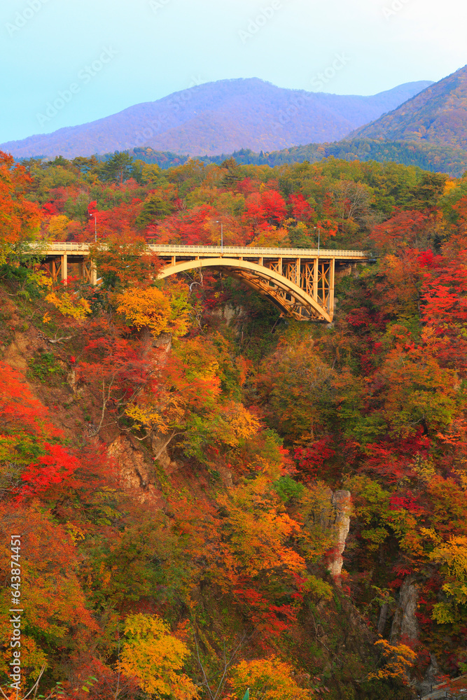 Autumn Leaves of Naruko Gorge, Japan,Miyagi prefecture,Osaki, Miyagi Autumn Leaves of Naruko Gorge, Japan,Miyagi prefecture,Osaki, Miyagi