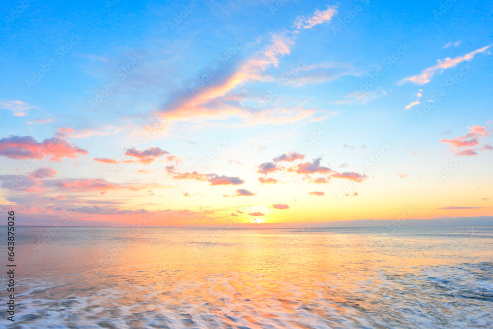 Morning glow of the sea, Japan,Mie Prefecture,Minamimuro District, Mie,Mihama, Mie Morning glow of the sea, Japan,Mie Prefecture,Minamimuro District, Mie,Mihama, Mie