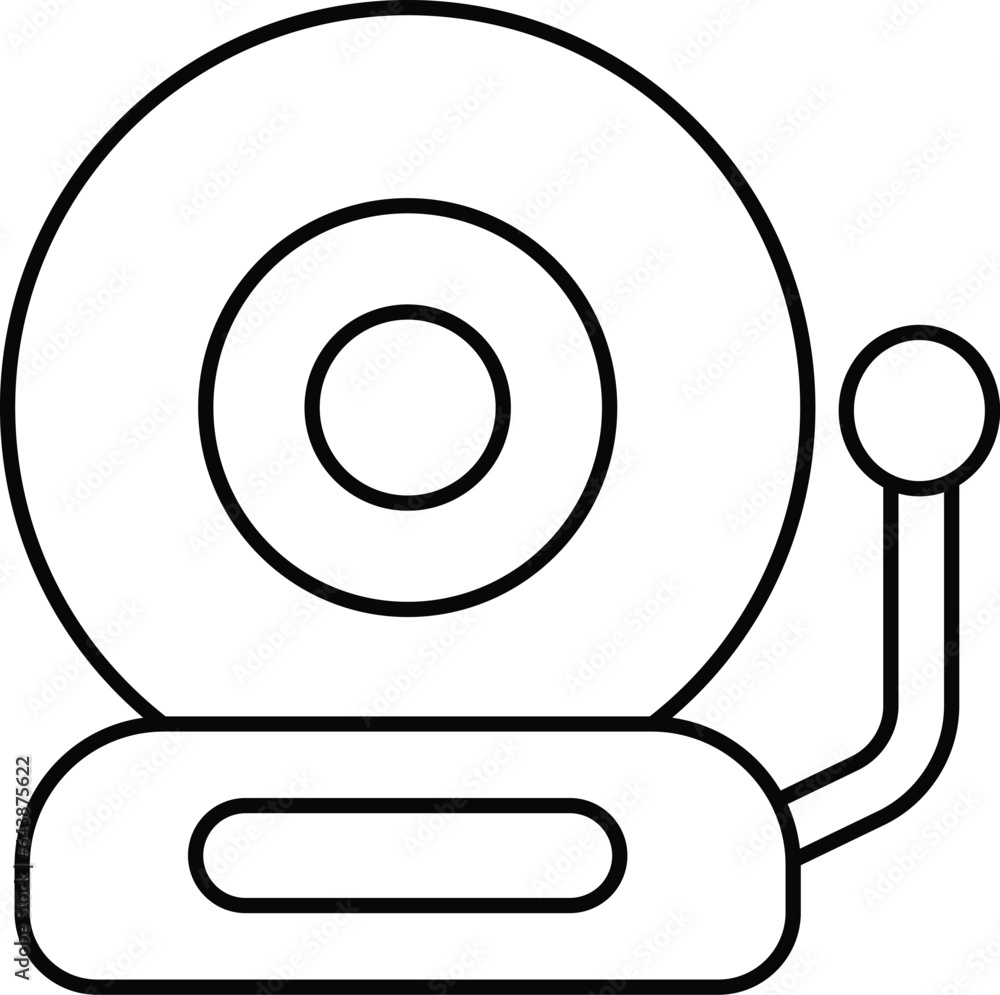 school bell line icon design style school bell line icon design style