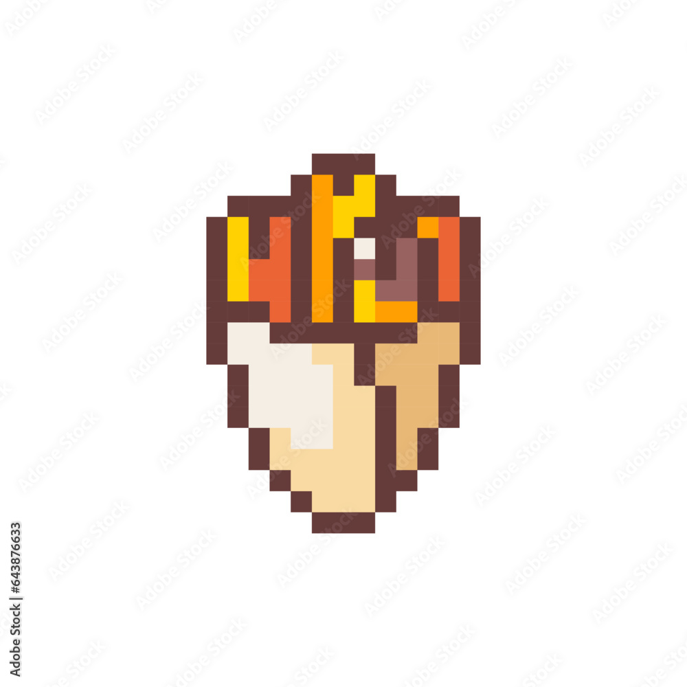 Pixel Art Churros. Retro 8 bit Style Chocolate Churros Street Food Dessert Illustration. Ideal for Sticker, Retro Decorative Element, Game Asset, Emoji, Patch or Cute Geek Avatar. Pixel Art Churros. Retro 8 bit Style Chocolate Churros Street Food Dessert Illustration. Ideal for Sticker, Retro Decorative Element, Game Asset, Emoji, Patch or Cute Geek Avatar.