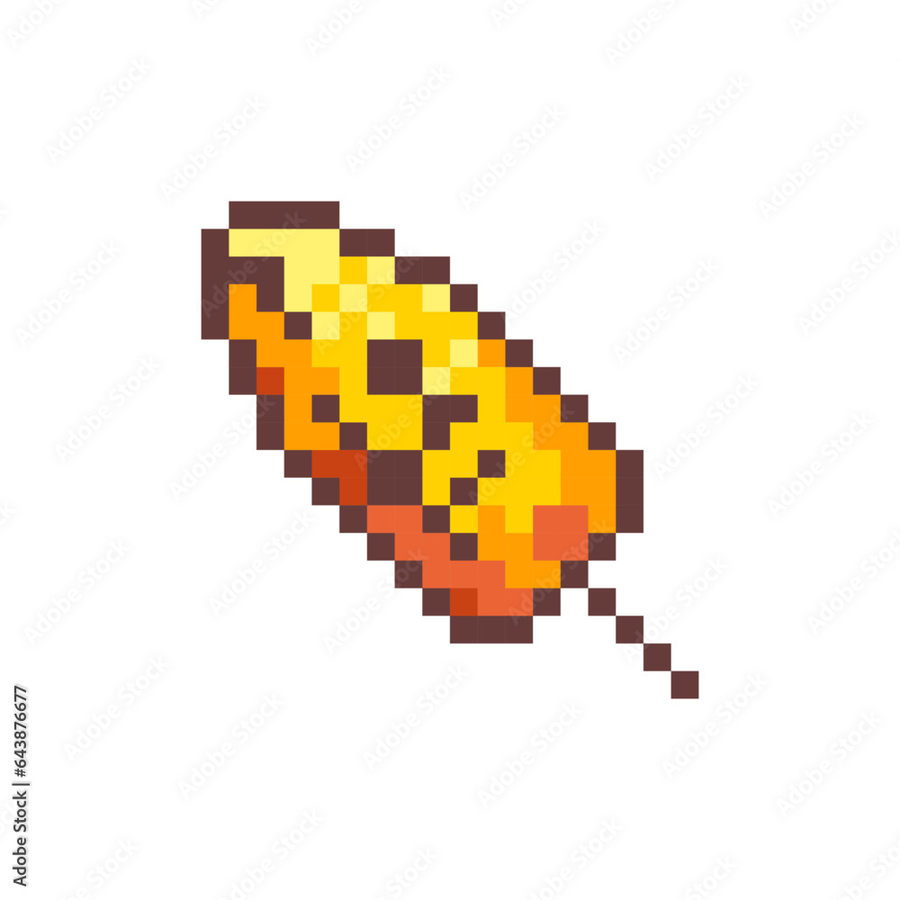 Pixel Art Grilled Corn. Retro 8 bit Style Street Food Grilled BBQ Corn on the Cob Illustration. Ideal for Sticker, Retro Decorative Element, Game Asset, Emoji, Patch or Cute Geek Avatar. Pixel Art Grilled Corn. Retro 8 bit Style Street Food Grilled BBQ Corn on the Cob Illustration. Ideal for Sticker, Retro Decorative Element, Game Asset, Emoji, Patch or Cute Geek Avatar.