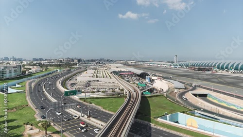 Modern Transport Network in Dubai.