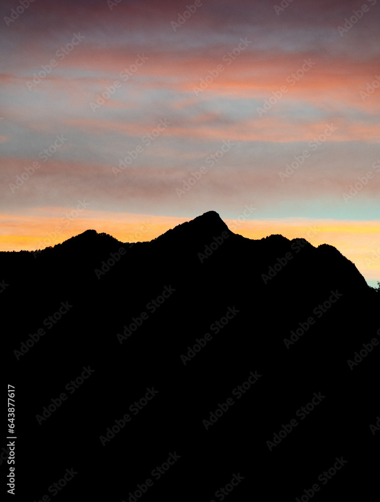 Sleeping beauty sunset Haida Gwaii