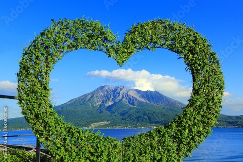 Senganen Garden and Sakurajima, Japan,Kagoshima Prefecture,Kagoshima