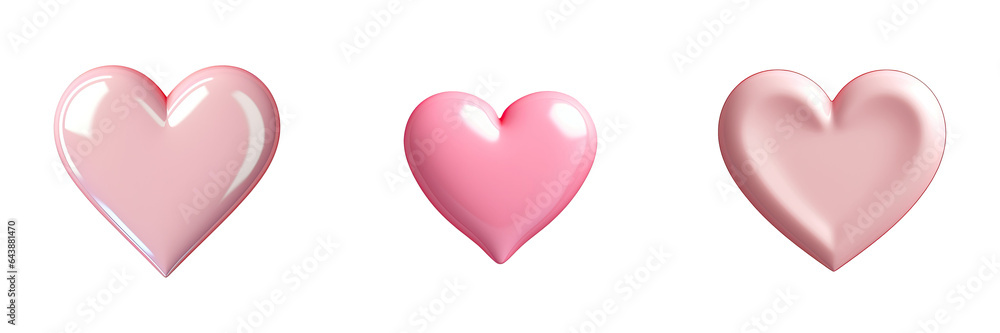 Valentine s Day symbol heart shaped object on a transparent background