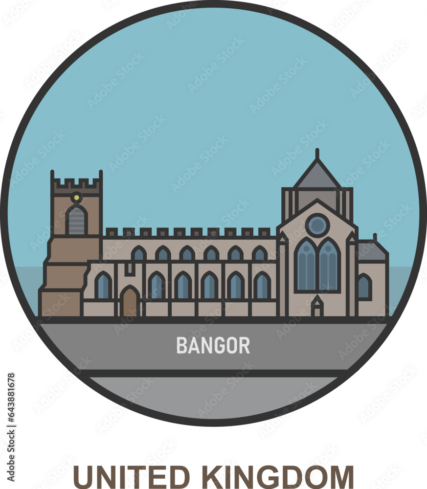 Bangor. Cities and towns, United Kingdom