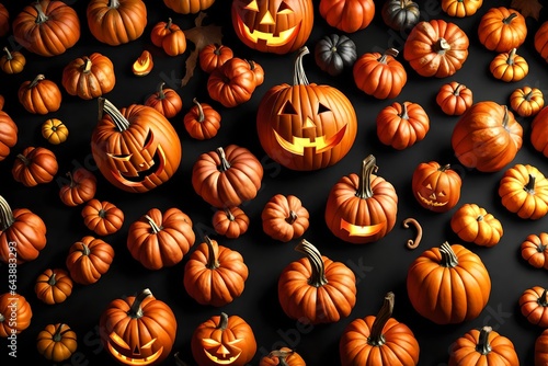 halloween pumpkin background 4k HD quality photo. 