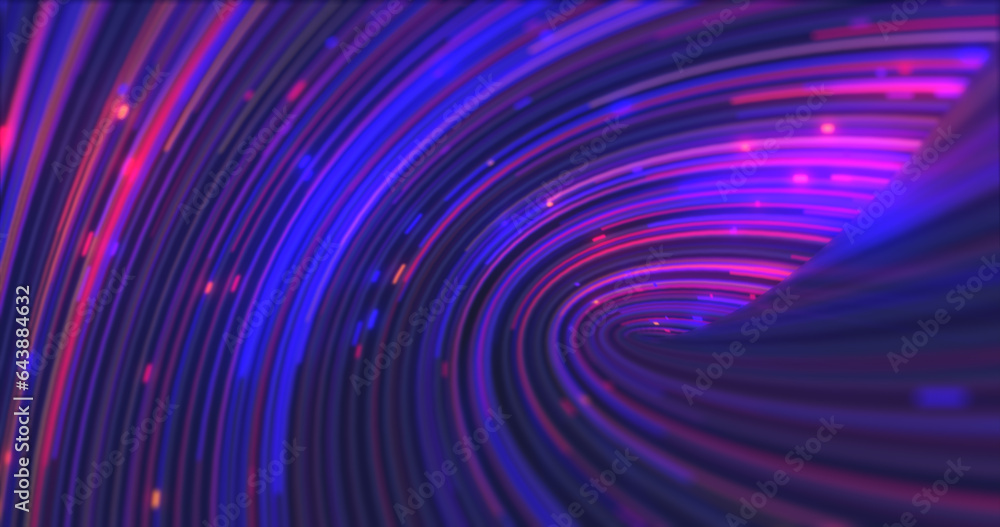 Abstract energy purple swirling curved lines of glowing magical streaks and energy particles background Abstract energy purple swirling curved lines of glowing magical streaks and energy particles background