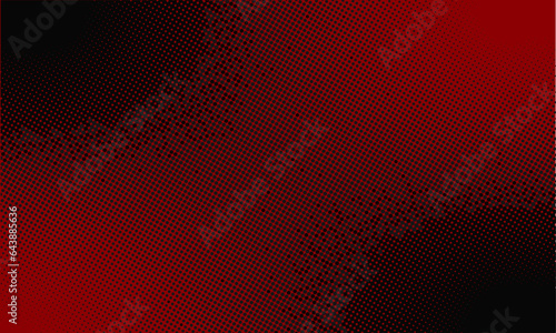 Red and black color gradient halftone background. Creative concept for black friday event theme. Vector trendy pop art design