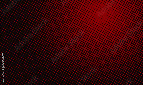 Red and black color gradient halftone background. Creative concept for black friday event theme. Vector trendy pop art design