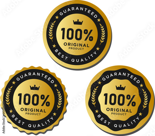 Guarantee and original golden label Design collection