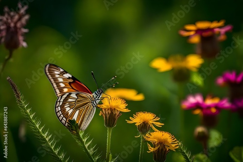 butterfly on a flower © qaiser
