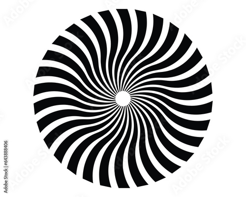 Radial stripes. Sunburst. Retro sunburst design. Circular sunburst round shape. Vector illustration