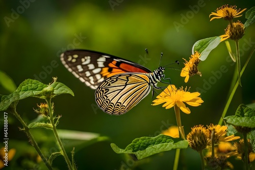 butterfly on flower © qaiser