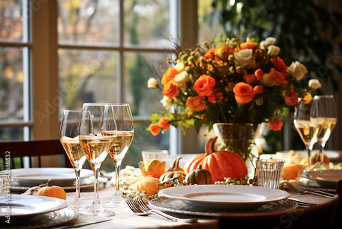 Thanksgiving table setting