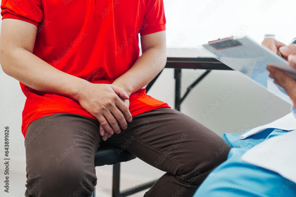 Doctor-patient discussion on prostate cancer care, informed decisions and compassionate healthcare. Doctor-patient discussion on prostate cancer care, informed decisions and compassionate healthcare.