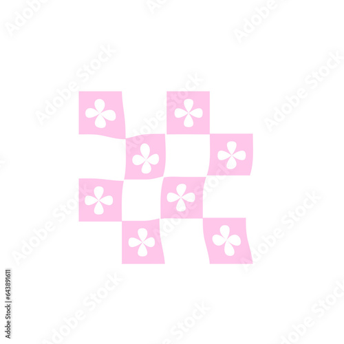 Wavy Checkerboard Pattern