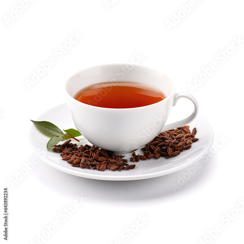 cup of tea with leaves