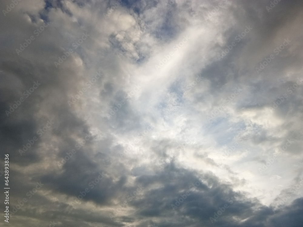 overcast sky in rain season