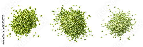 transparent background isolate of mung beans