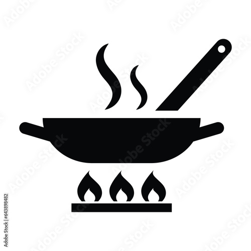 Saute, kitchen, cook icon