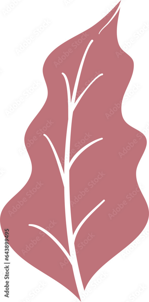 Hand drawn autumn bright leaves decoration Hand drawn autumn bright leaves decoration