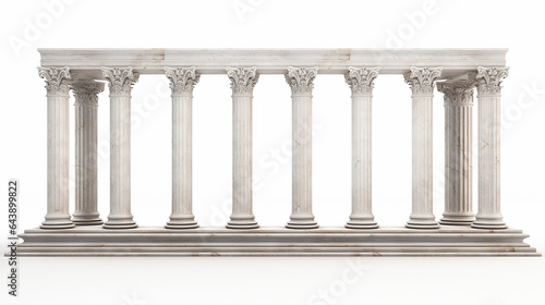 ancient temple with four marble column