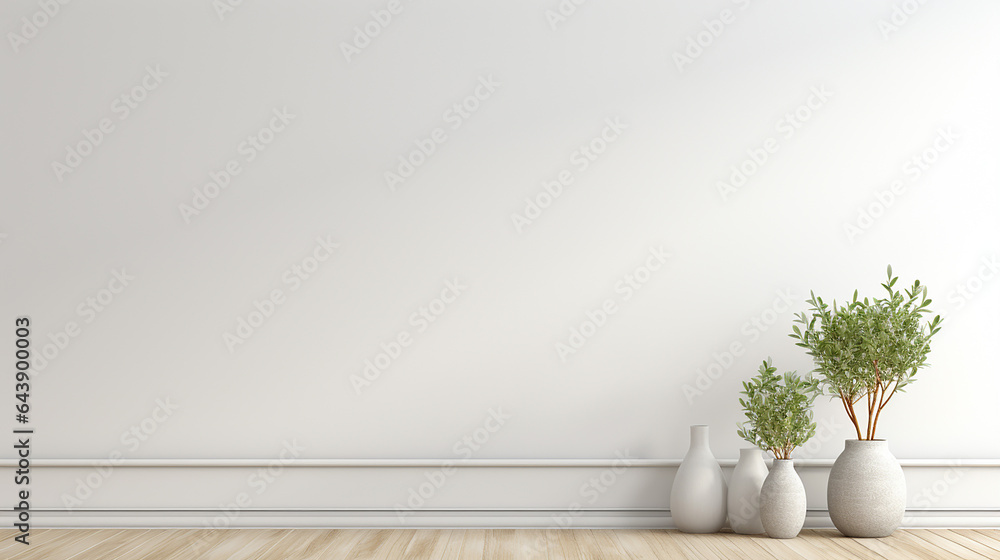 empty wall mock up in Scandinavian style interior. minimal interior design empty wall mock up in Scandinavian style interior. minimal interior design