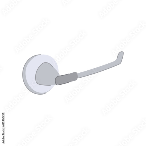 object toilet paper holder cartoon. health lavatory, restroom soft, wipe household object toilet paper holder sign. isolated symbol vector illustration © PikePicture