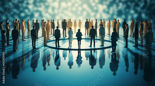 people form the core of an organization formation photo