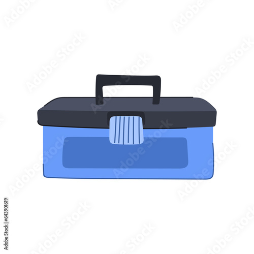 box toolbox cartoon. repair tool, kit carpentry, toolkit service box toolbox sign. isolated symbol vector illustration