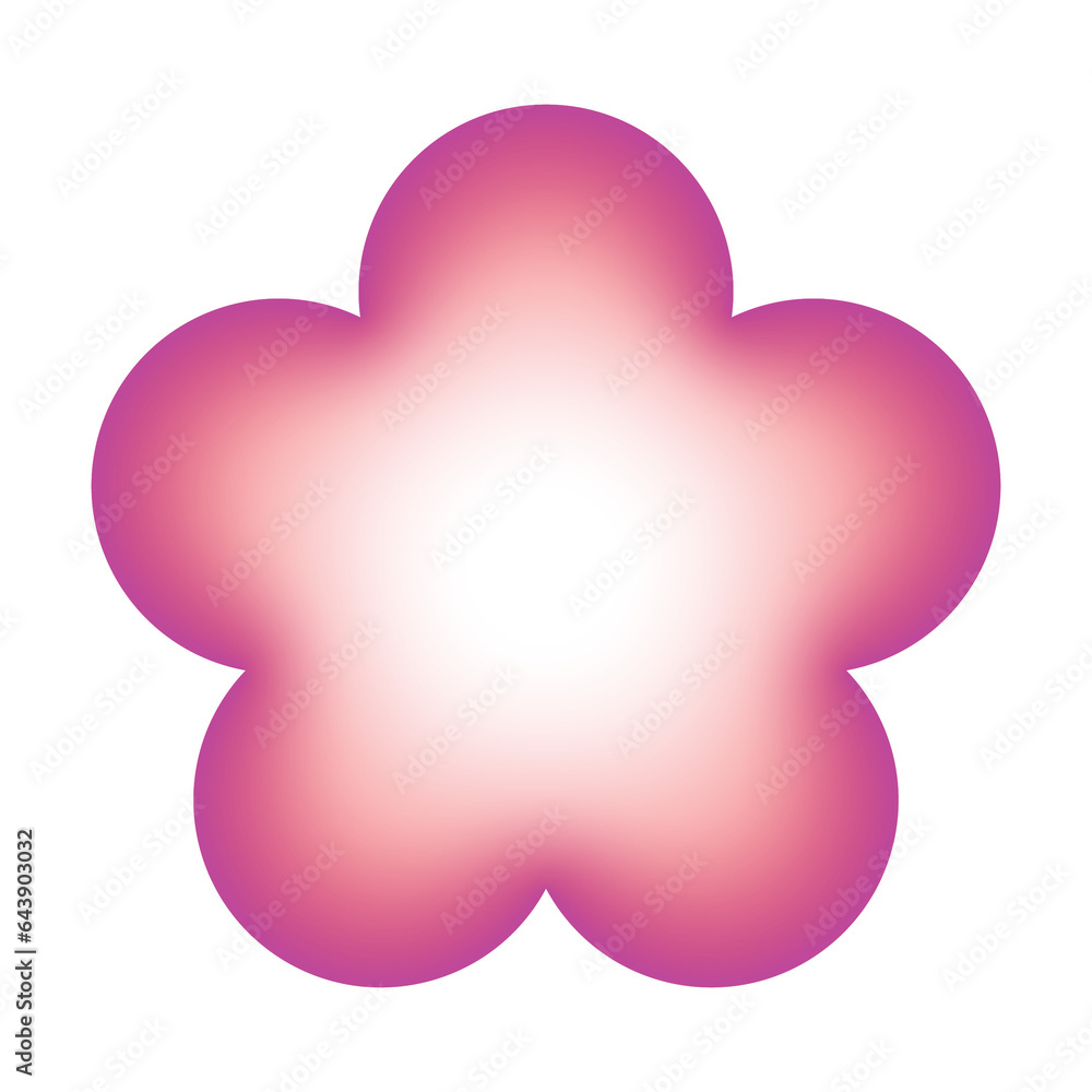 Inner glow flower shape Inner glow flower shape