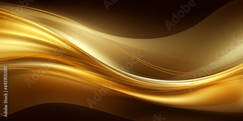 Abstract Golden Background  Generative AI