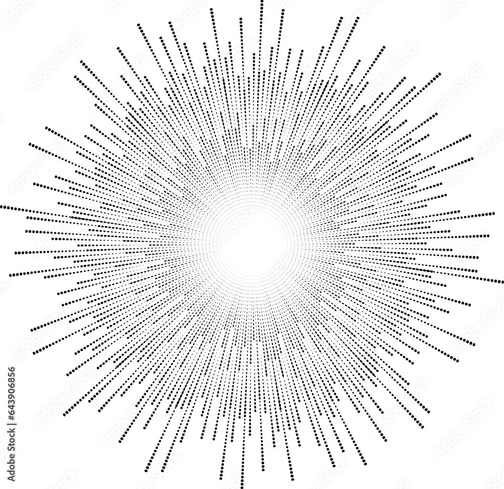 Fototapeta premium Circle sound wave. Audio music equalizer. Spectrum radial pattern and frequency frame.