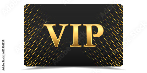 VIP. Vip in abstract style on black background. VIP card. Luxury template design. VIP Invitation. Vip gold ticket. Premium card.	
