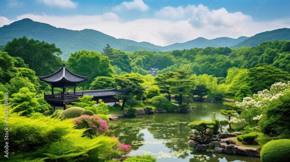 Lush Landscape of South Korea