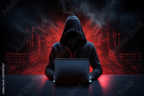 concept of cyber security vesus cyber attack/hacker