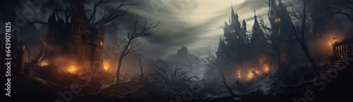 Halloween spooky background