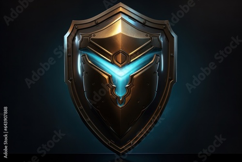 Blue digital shield