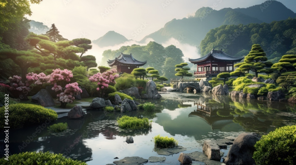 Fototapeta premium Lush Landscape of South Korea