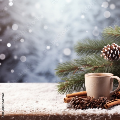 Christmas winter cozy background