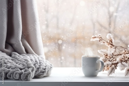 Christmas winter cozy background photo