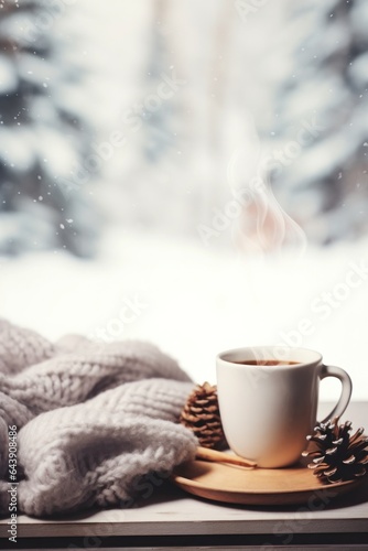 Christmas winter cozy background
