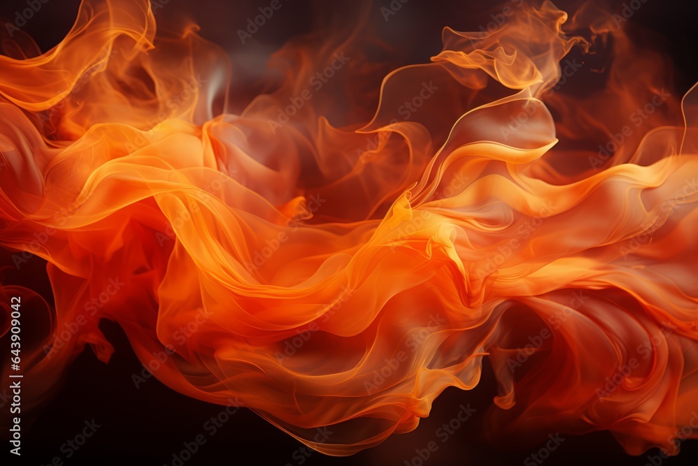 Ephemeral wisps of smoke intertwine with ethereal tendrils of fire, creating a mesmerizing dance of elements, both elusive and intense.