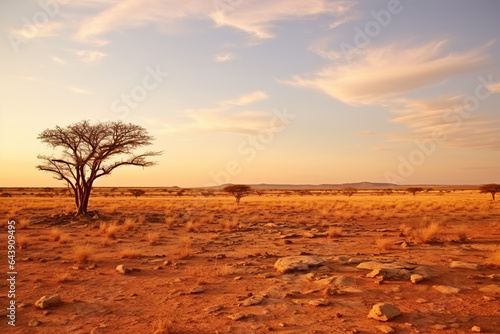 African landscape, Kalahari Desert, Namibia