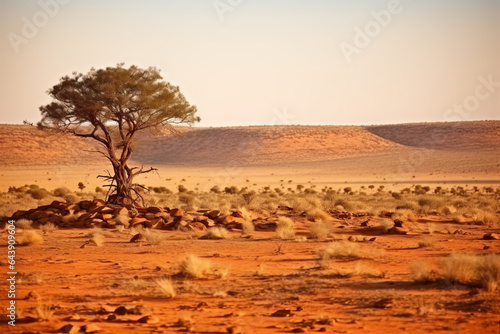 African landscape  Kalahari Desert  Namibia