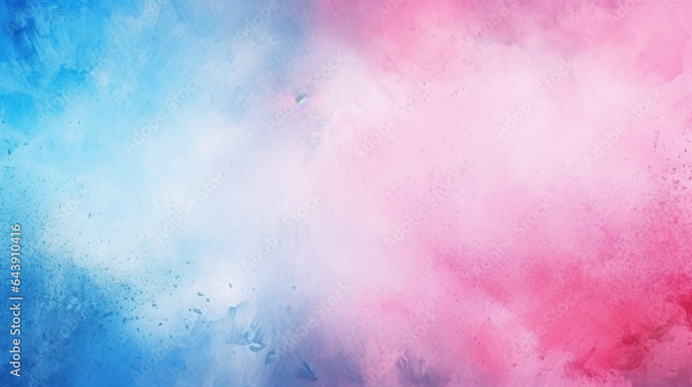 Pink and blue watercolor grunge abstract background, watercolor paint background, Generative AI