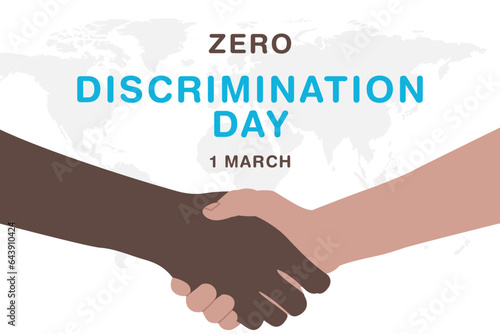 zero discrimination day poster vector
