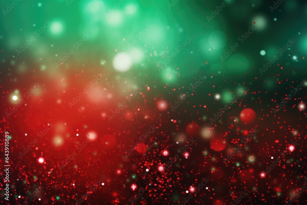 Abstract of christmas with glitter background. de focus. Generative AI